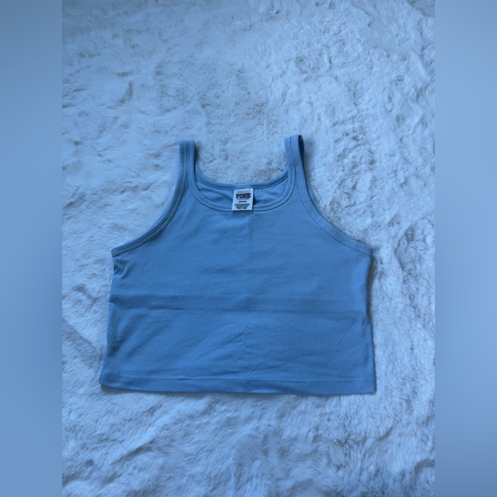 PINK Victoria's Secret Light Blue Tank